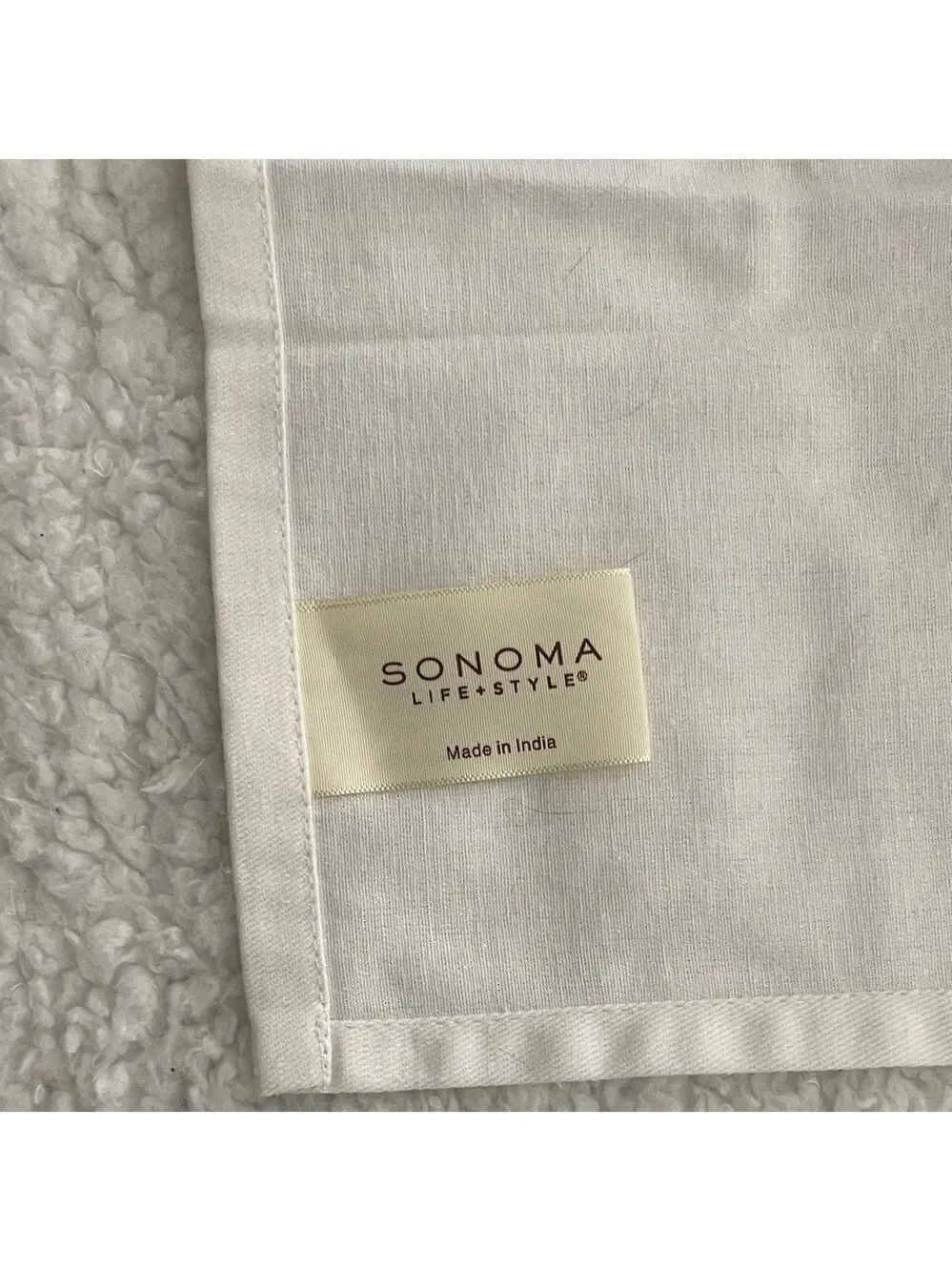 Sonoma White and Black Kitchen Towel